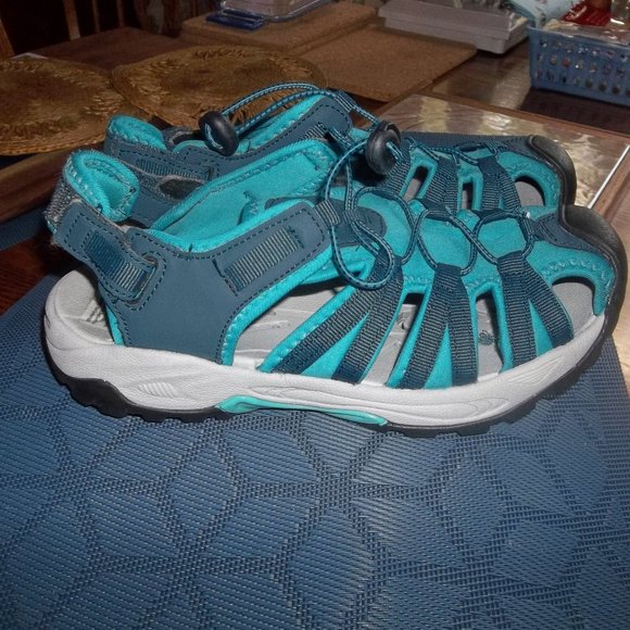 Mountain Warehouse Seaside Womens Drainage Sandals Hook & Loop Fastening Shoes - Picture 2 of 6